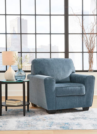 Cashton Contemporary Upholstered Chair in Blue by Signature Design by Ashley