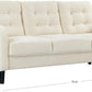 Couture Furniture Collection Nathaniel Cream Tufted 3-Seater Sofa