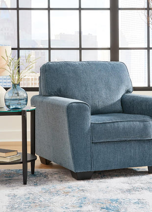 Cashton Contemporary Upholstered Chair in Blue by Signature Design by Ashley