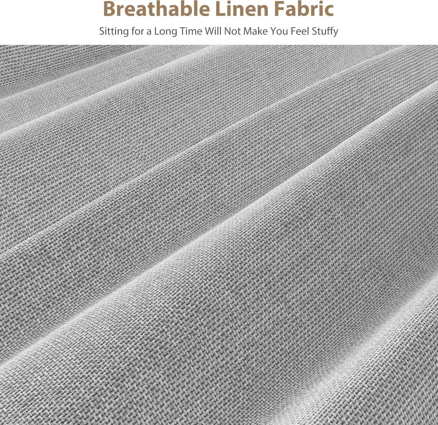 Wooden Dining Chairs Set of 4, Dining Room Chairs with Wood Legs, Cloud-Like Cushion & Reinforcement Structure Design for Kitchen/Living Room/Restaurant, Easy Assembly