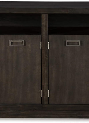 Hyndell 60.13" Contemporary Dark Brown Buffet Cabinet and Server