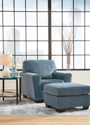 Cashton Contemporary Upholstered Chair in Blue by Signature Design by Ashley