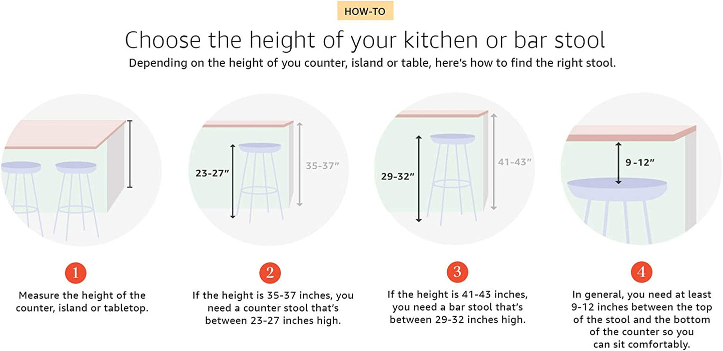 Satori Saddle Seat Counter Stool, for Kitchen, 24", Walnut