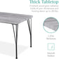 5-Piece Metal and Wood Indoor Modern Rectangular Dining Table Furniture Set for Kitchen, Dining Room, Dinette, Breakfast Nook W/ 4 Chairs - Gray